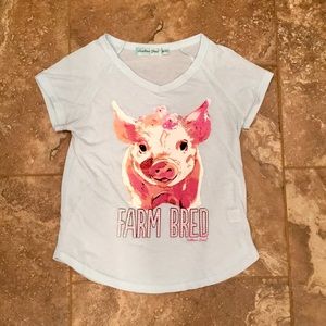 Southern Grace girls size 10-12 farm bred shirt